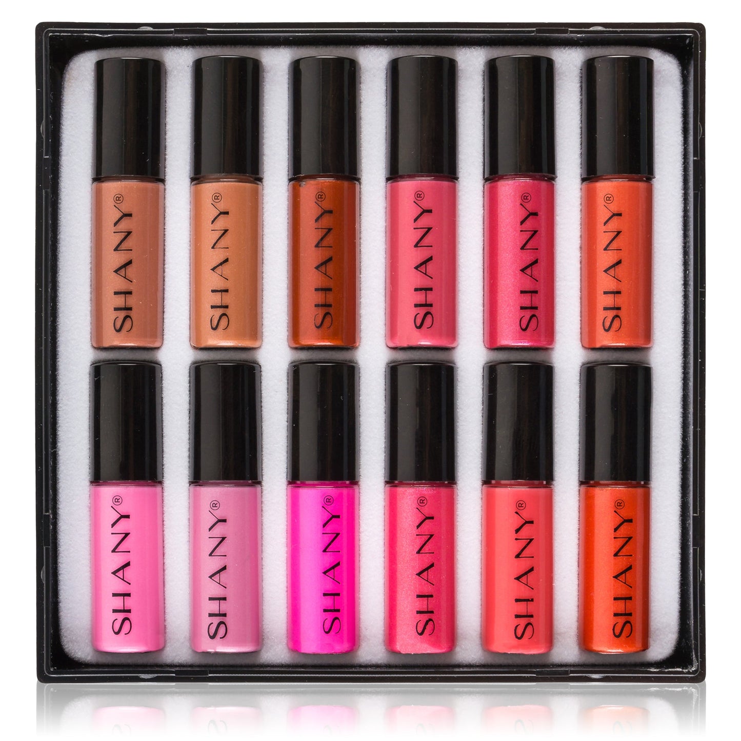 12 Piece Lip Gloss Set with Aloe Vera and Vitamin E